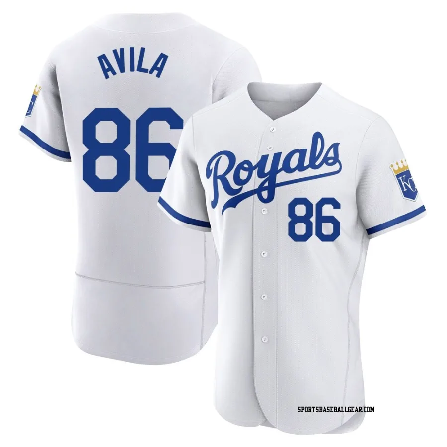 Luinder Avila Men's Kansas City Royals White Authentic 2022 Home Jersey