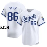 Luinder Avila Men's Kansas City Royals White Limited Home Jersey