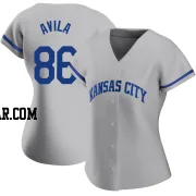 Luinder Avila Women's Kansas City Royals Gray Replica 2022 Road Jersey