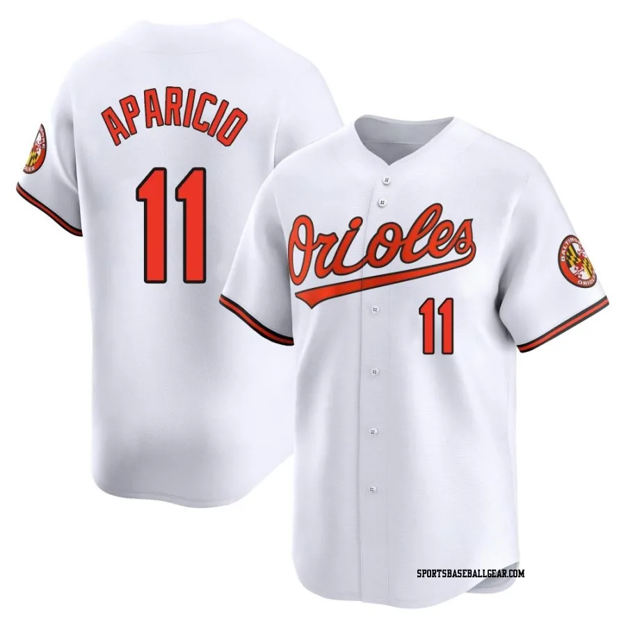 Luis Aparicio Men's Baltimore Orioles White Limited Home Jersey