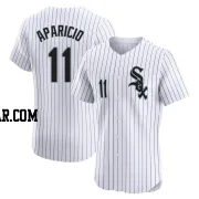 Luis Aparicio Men's Chicago White Sox White Elite Home Jersey