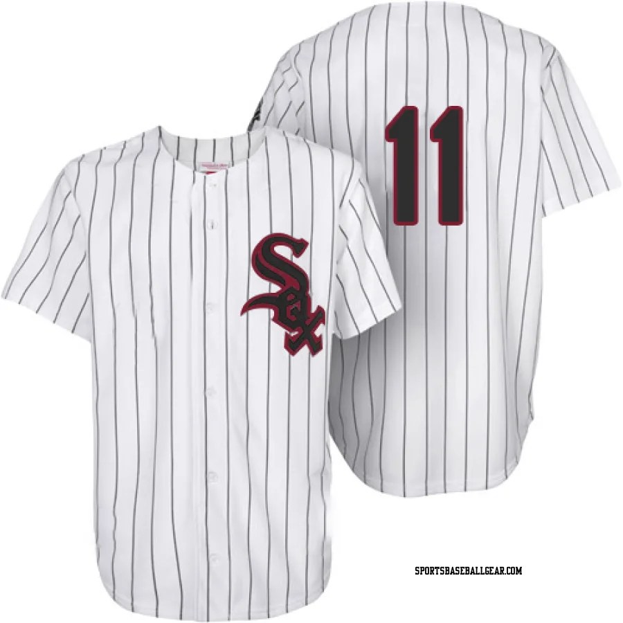 Luis Aparicio Men's Chicago White Sox White Replica Throwback Jersey