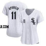 Luis Aparicio Women's Chicago White Sox White Limited Home Jersey