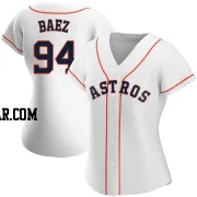 Luis Baez Women's Houston Astros White Authentic Home Jersey