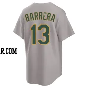 Luis Barrera Youth Oakland Athletics Gray Replica Away 2.0 Jersey