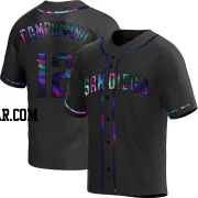 Luis Campusano Men's San Diego Padres Black Holographic Replica Alternate Jersey