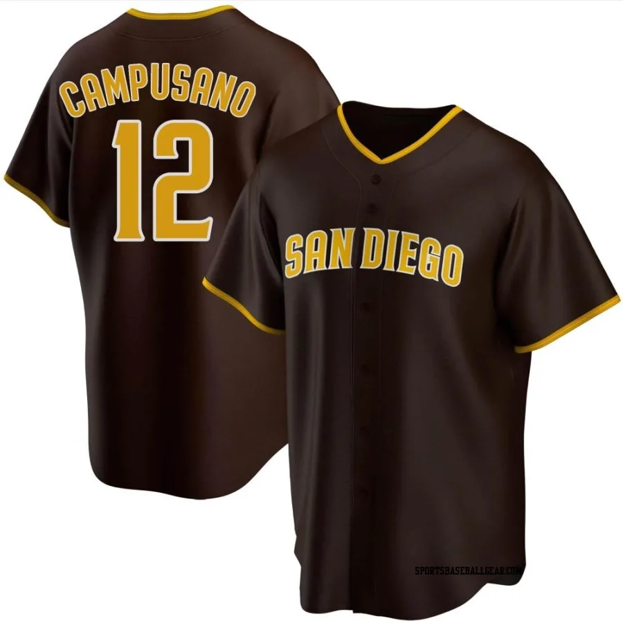 Luis Campusano Men's San Diego Padres Brown Replica Road Jersey