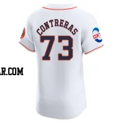 Luis Contreras Men's Houston Astros White Elite Home Patch Jersey