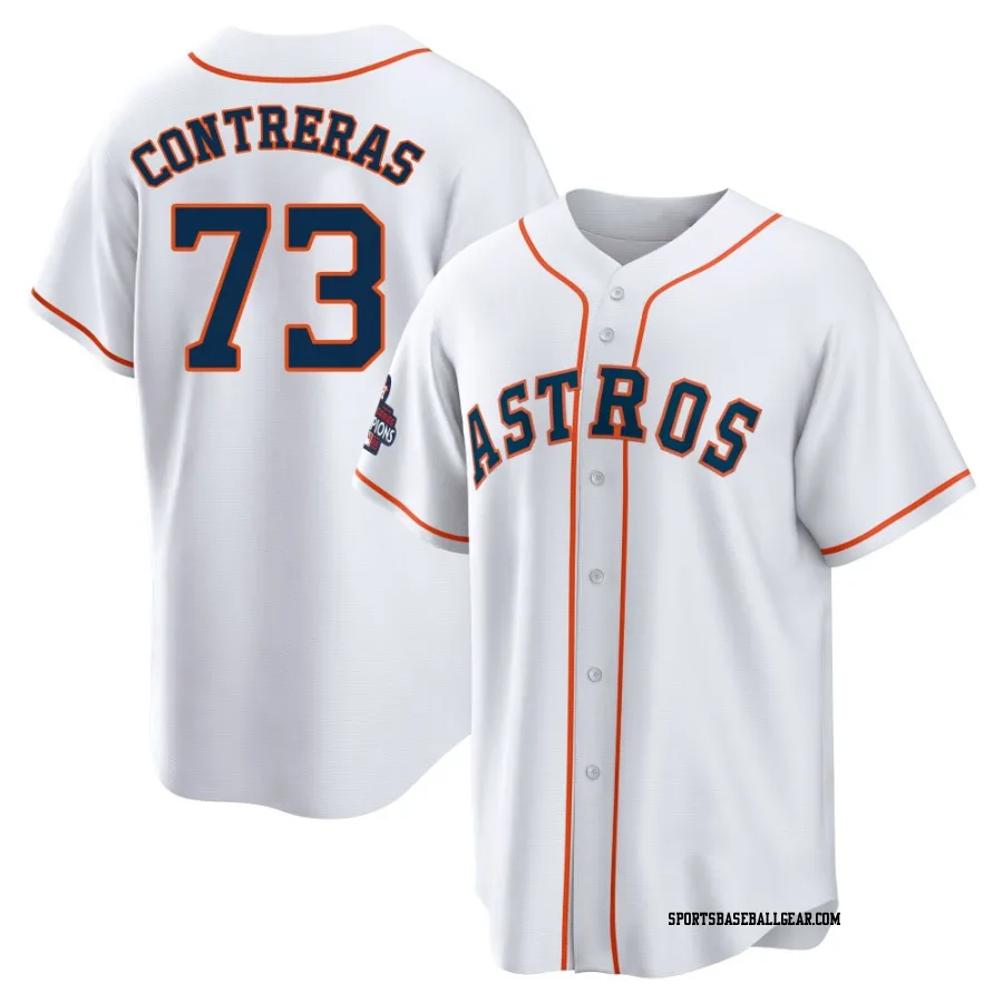 Luis Contreras Men's Houston Astros White Replica 2022 World Series Champions Home Jersey