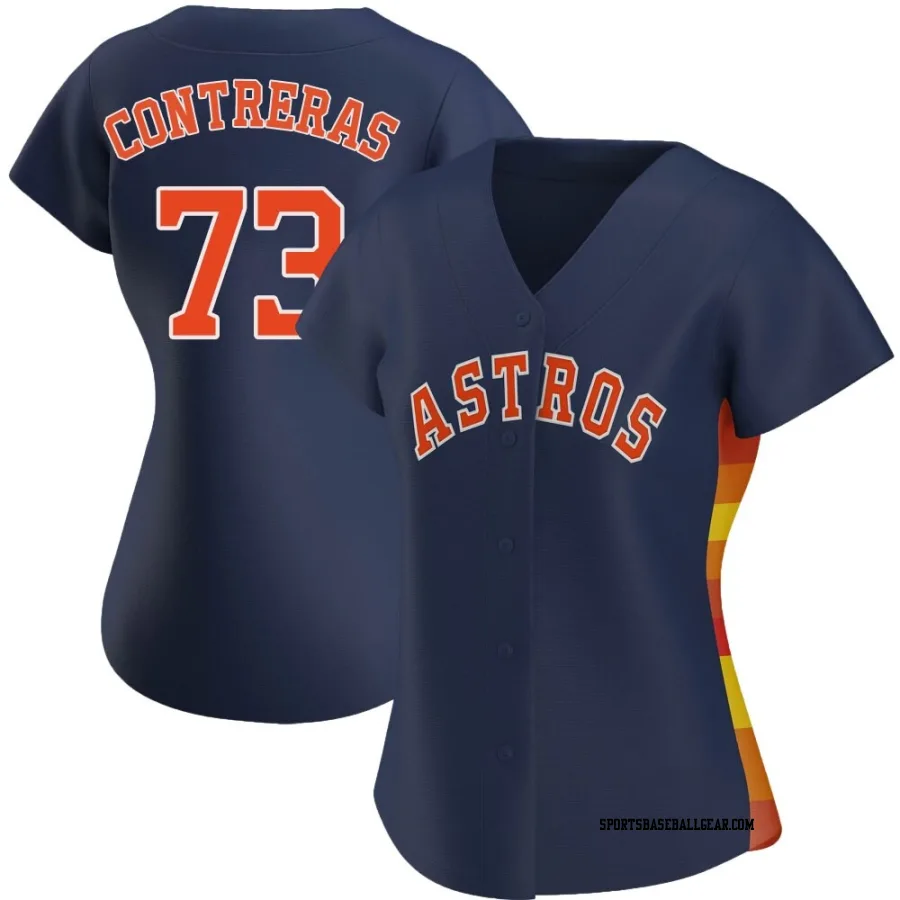 Luis Contreras Women's Houston Astros Navy Authentic Alternate Jersey
