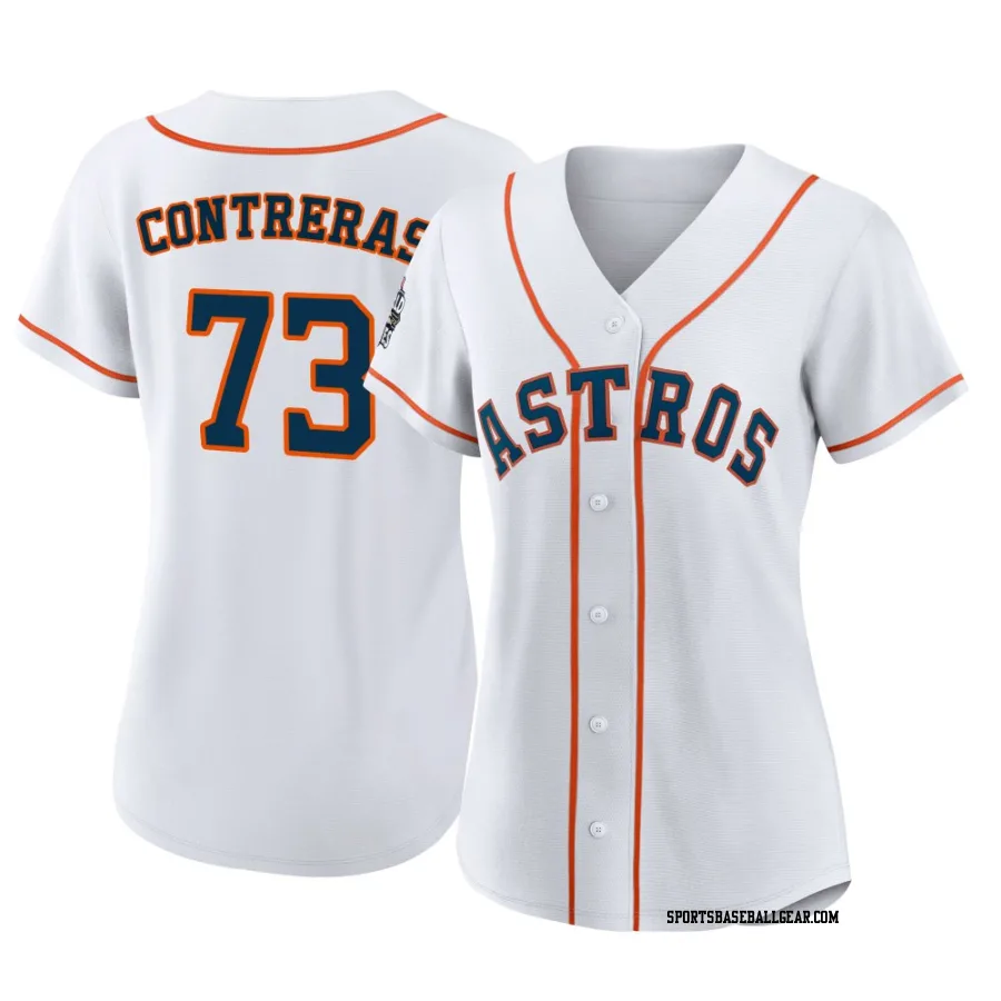 Luis Contreras Women's Houston Astros White Authentic 2022 World Series Home Jersey