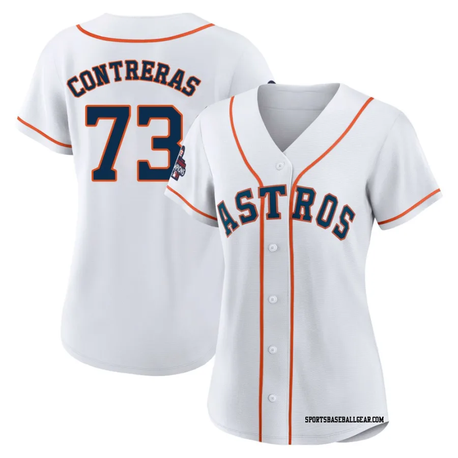 Luis Contreras Women's Houston Astros White Replica 2022 World Series Champions Home Jersey