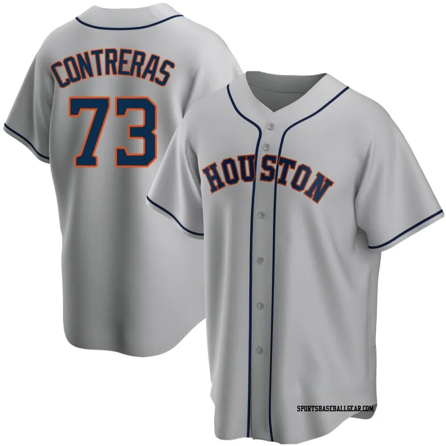 Luis Contreras Youth Houston Astros Gray Replica Road Jersey