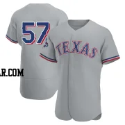 Luis Curvelo Men's Texas Rangers Gray Authentic Road 2023 World Series Champions Jersey