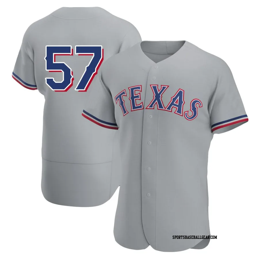 Luis Curvelo Men's Texas Rangers Gray Authentic Road Jersey