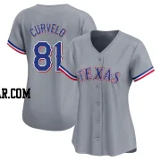 Luis Curvelo Women's Texas Rangers Gray Limited Away Jersey
