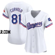 Luis Curvelo Women's Texas Rangers White Limited Home Jersey