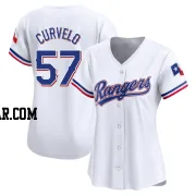 Luis Curvelo Women's Texas Rangers White Limited Home Jersey
