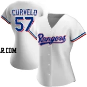 Luis Curvelo Women's Texas Rangers White Replica Home Jersey