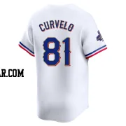 Luis Curvelo Youth Texas Rangers Gold Limited White 2024 Collection Jersey