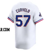 Luis Curvelo Youth Texas Rangers Gold Limited White 2024 Collection Jersey