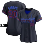 Luis De Los Santos Women's Toronto Blue Jays Black Limited 2024 City Connect Jersey