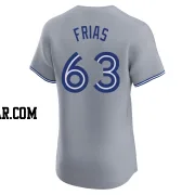 Luis Frias Men's Toronto Blue Jays Gray Elite Road Jersey