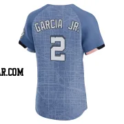 Luis Garcia Jr. Men's Washington Nationals Blue Elite 2025 City Connect Jersey
