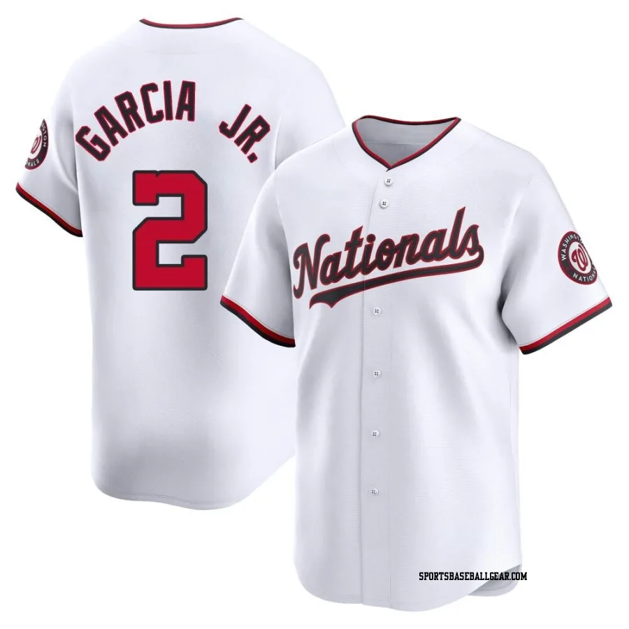 Luis Garcia Jr. Men's Washington Nationals White Limited Home Jersey