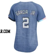 Luis Garcia Jr. Women's Washington Nationals Blue Limited 2025 City Connect Jersey
