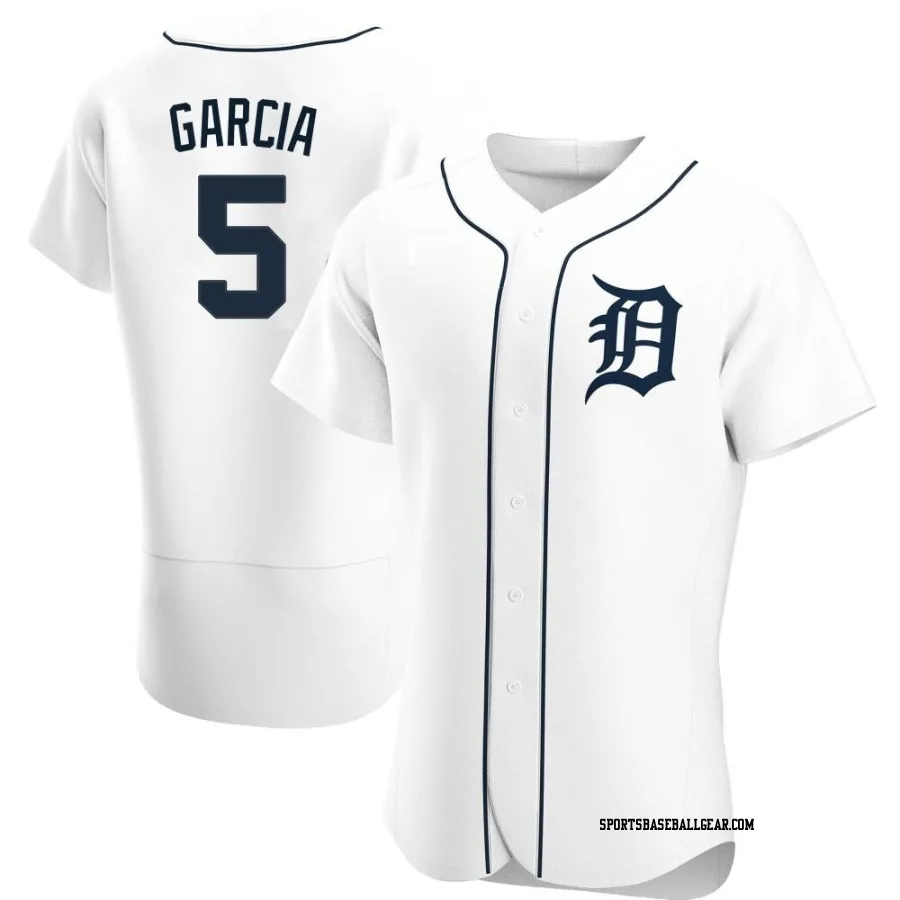 Luis Garcia Men's Detroit Tigers White Authentic Home Jersey