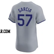 Luis Garcia Men's Los Angeles Dodgers Gray Elite Road Jersey