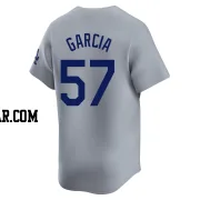 Luis Garcia Men's Los Angeles Dodgers Gray Limited Away 2024 World Series Jersey