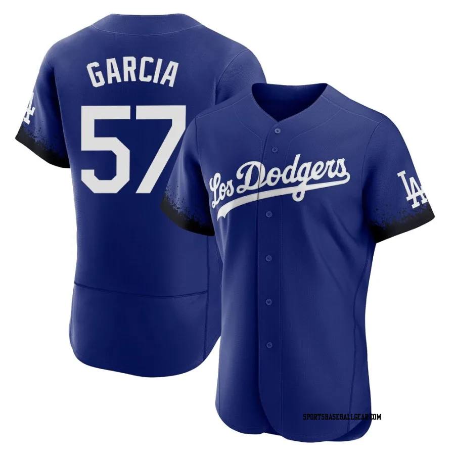 Luis Garcia Men's Los Angeles Dodgers Royal Authentic 2021 City Connect Jersey