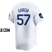 Luis Garcia Men's Los Angeles Dodgers White Limited 2024 World Tour Seoul Series Home Jersey