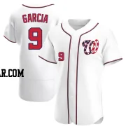 Luis Garcia Men's Washington Nationals White Authentic Alternate Jersey