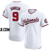 Luis Garcia Men's Washington Nationals White Elite Home Jersey