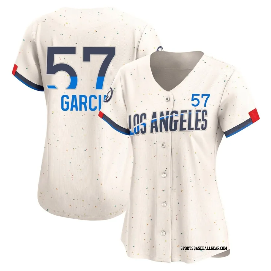 Luis Garcia Women's Los Angeles Dodgers Cream Limited 2024 City Connect Jersey