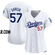 Luis Garcia Women's Los Angeles Dodgers White Limited Home Jersey