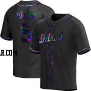Luis Garcia Youth Detroit Tigers Black Holographic Replica Alternate Jersey