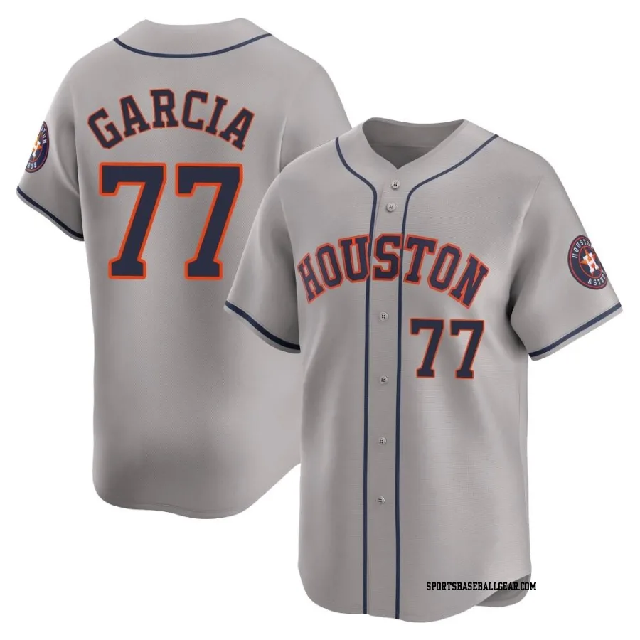 Luis Garcia Youth Houston Astros Gray Limited Away Jersey