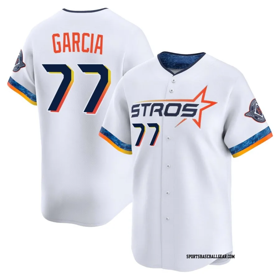 Luis Garcia Youth Houston Astros White Limited 2025 City Connect Jersey