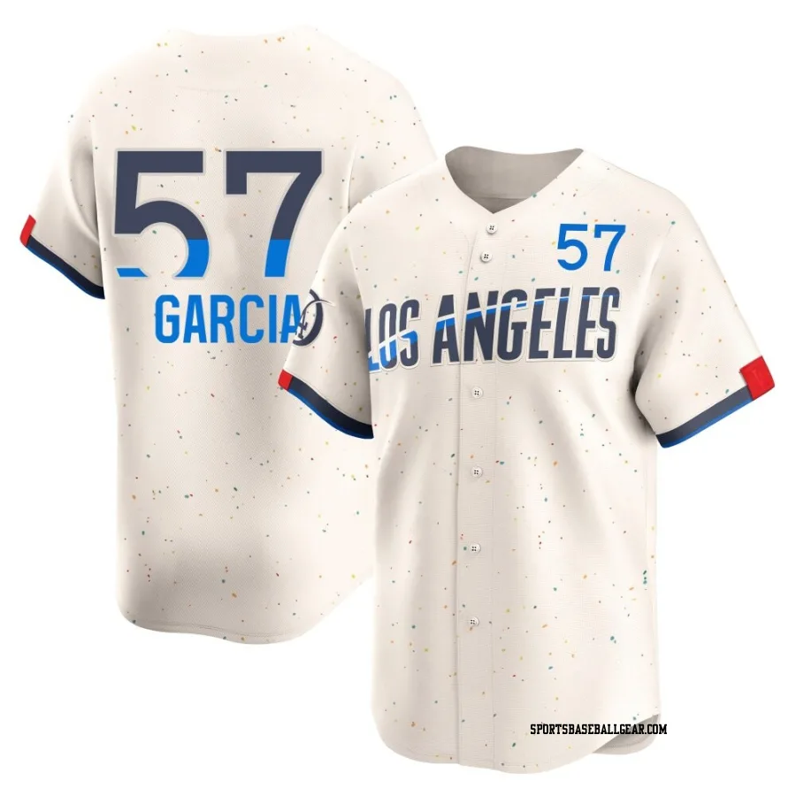 Luis Garcia Youth Los Angeles Dodgers Cream Limited 2024 City Connect Jersey