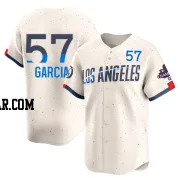 Luis Garcia Youth Los Angeles Dodgers Cream Limited 2024 City Connect World Series Champions Jersey