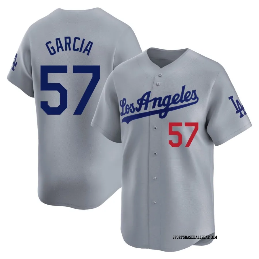 Luis Garcia Youth Los Angeles Dodgers Gray Limited Away Jersey