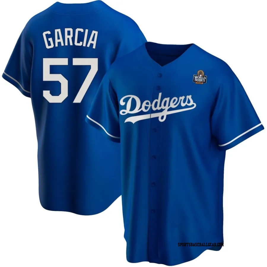 Luis Garcia Youth Los Angeles Dodgers Royal Replica Alternate 2024 World Series Jersey