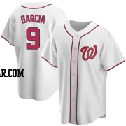 Luis Garcia Youth Washington Nationals White Replica Home Jersey