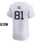 Luis Gil Men's New York Yankees White Elite Home Jersey