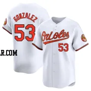 Luis Gonzalez Men's Baltimore Orioles White Limited Home Jersey