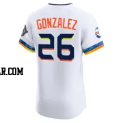 Luis Gonzalez Men's Houston Astros White Elite 2025 City Connect Jersey